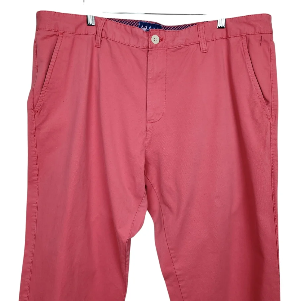 Charleston Threads Salmon Pink Chino Southern Beach Party Pant Mens Size 40x32